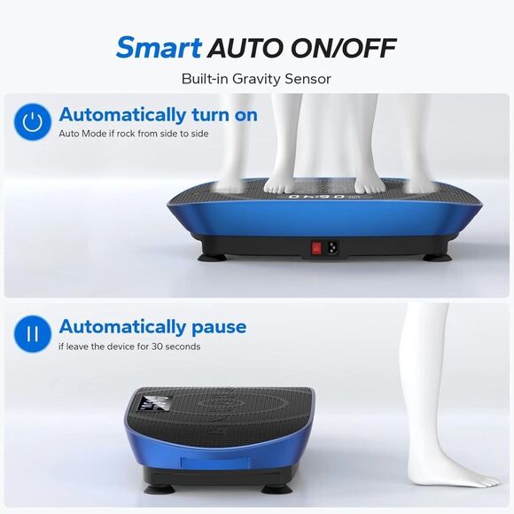 MERACH MR-2398L2 Blue Vibration Plate with LED Display for Home Workouts - Picture 4 of 8